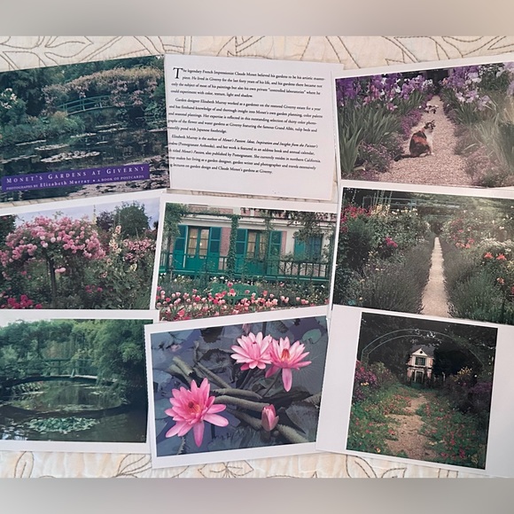 Art Teacher Laminated Post Cards. Wayne Thiebaud and Monets Garden Photographs. - Picture 10 of 13